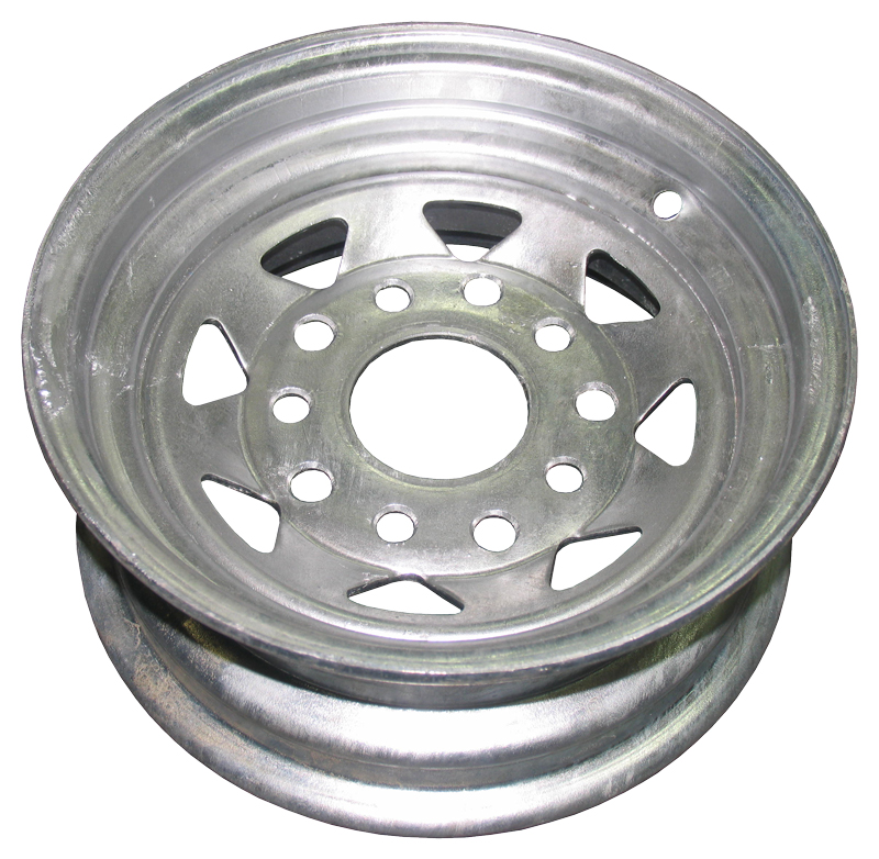 Trailer Rim Stud Pattern | 10″ Holden and Ford Stud Pattern Galvanised RIMBoeing Trailers