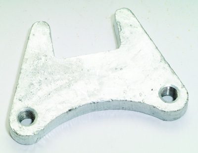 Brake caliper mounting plate galvanised for 40mm square axle